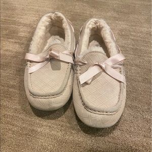 UGG moccasins slippers with ribbon